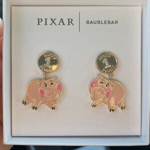 Disney Pixar Baublebar Toy Story Hamm Pig Earrings NWT